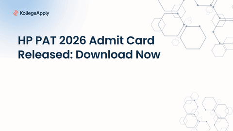 HP PAT 2026 Admit Card Released, Check Now, Exam on June 7   