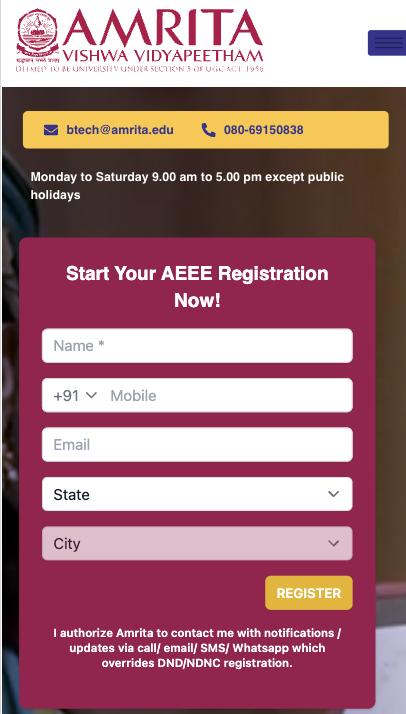 AEEE 2026 Registration Begins; Phase 1 Exam from January 29, 2026